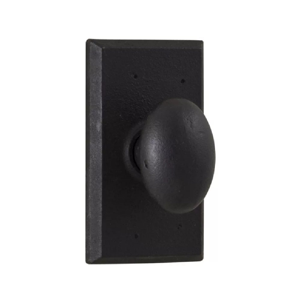 Weslock 07310M2M2SL20 Durham Square Privacy Door Knob, Black