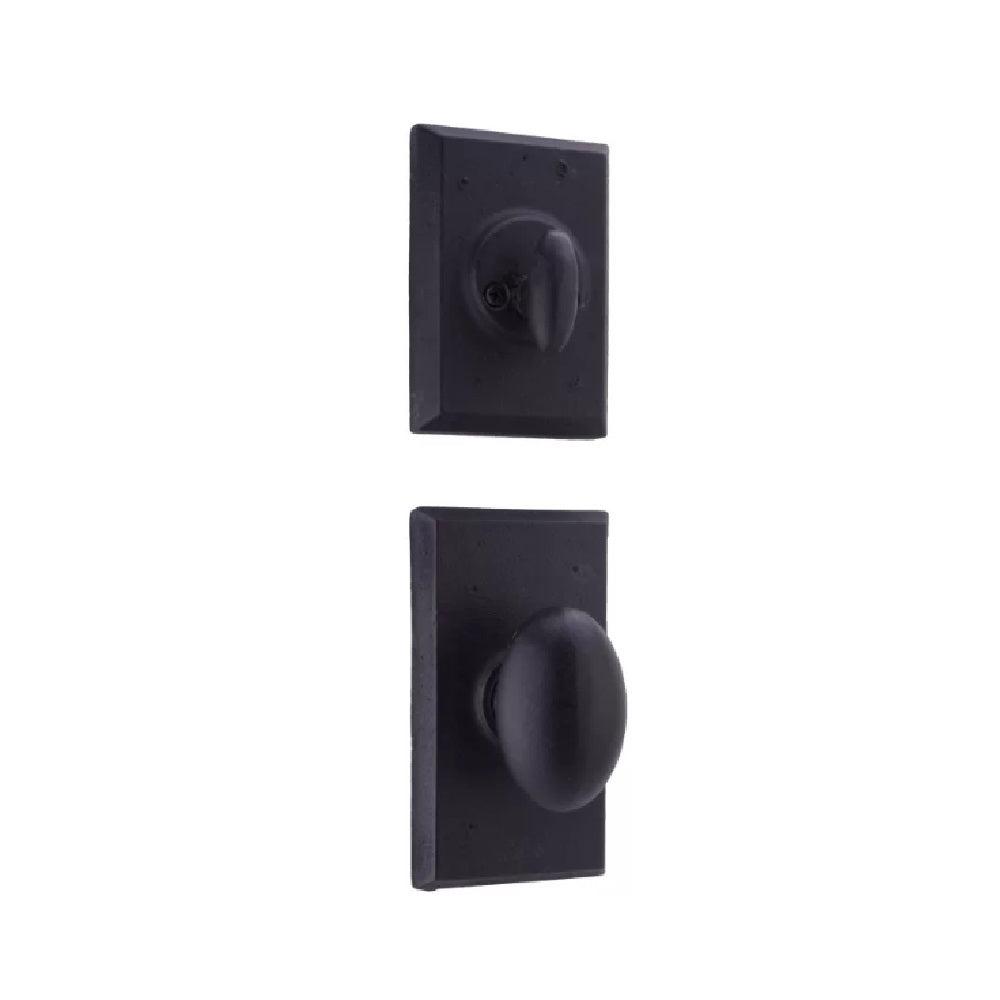 Weslock 07800--M2SL20 Aspen Interior Single Cylinder Handleset, Black