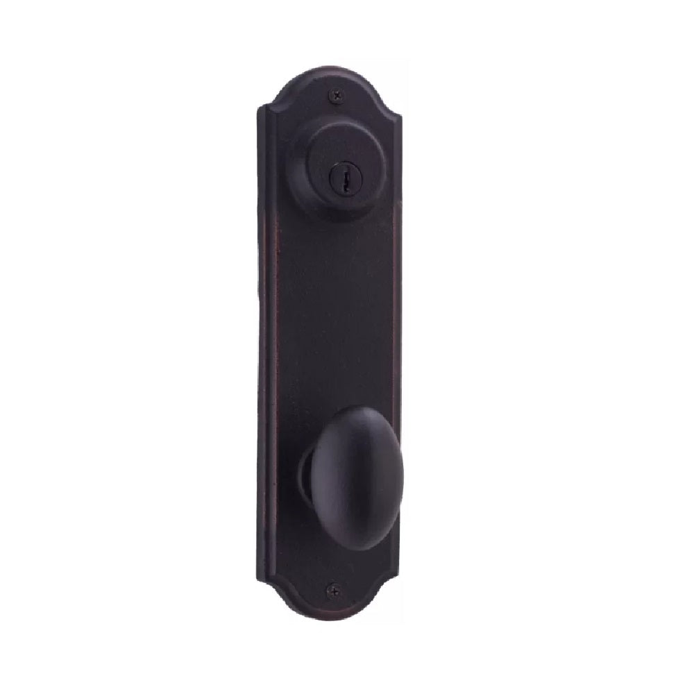 Weslock 07602--M2SL2D Durham Double Cylinder Handleset, Black