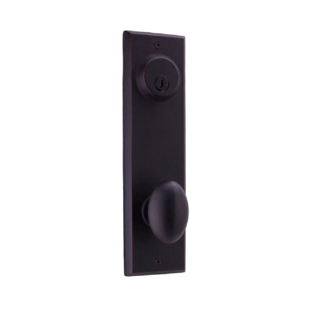 Weslock 07902--M1SL2D Durham Interior Double Cylinder Handleset, Oil Rubbed Bronze