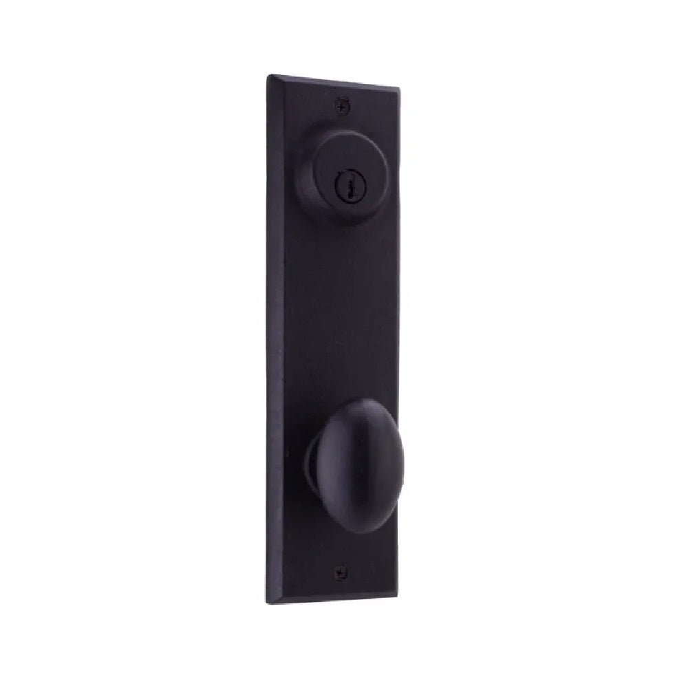 Weslock 07902--M2SL2D Durham Interior Double Cylinder Handleset, Black