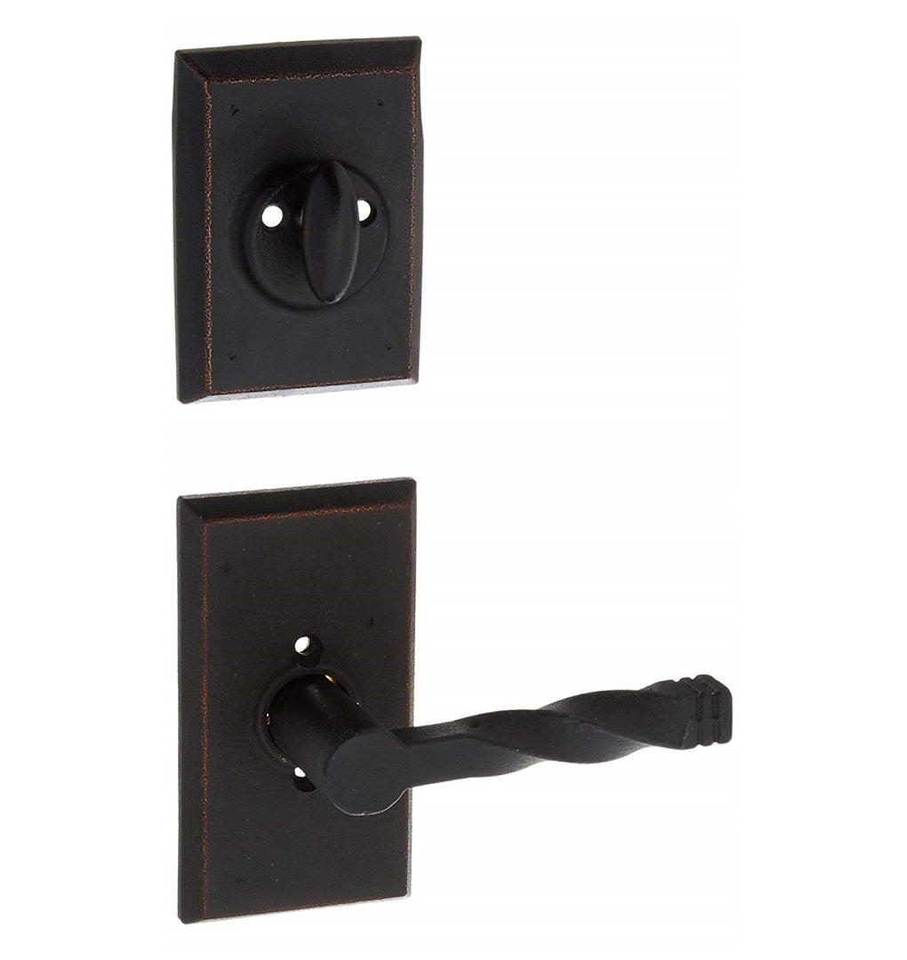 Weslock 07805--N10020 Monoghan Interior Dummy Handleset, Oil Rubbed Bronze