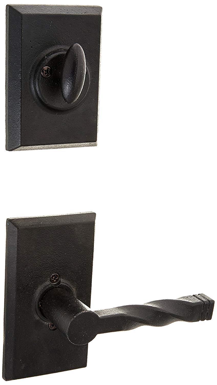 Weslock 07805--N20020 Monoghan Interior Dummy Handleset, Black