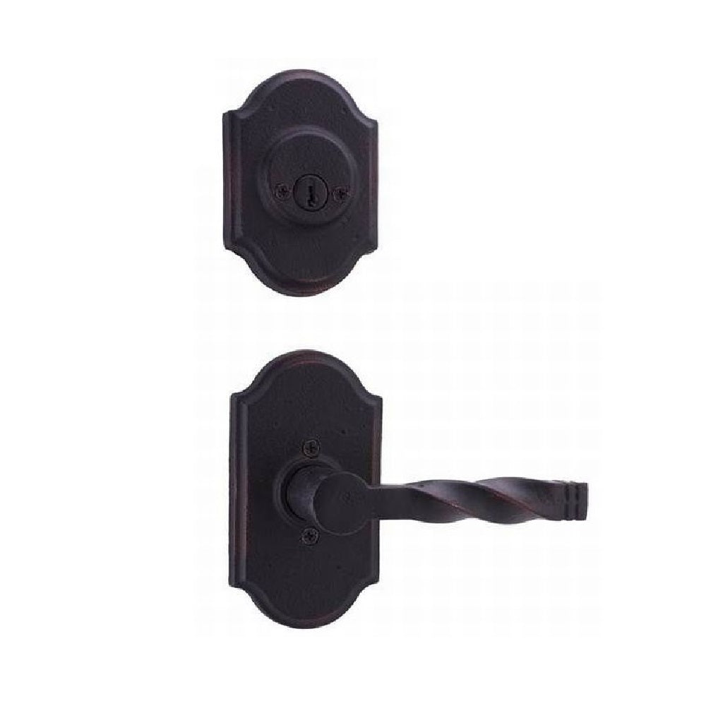 Weslock 07402--N1SL2D Monoghan Castletown Double Cylinder Interior Handleset, Oil Rubbed Bronze