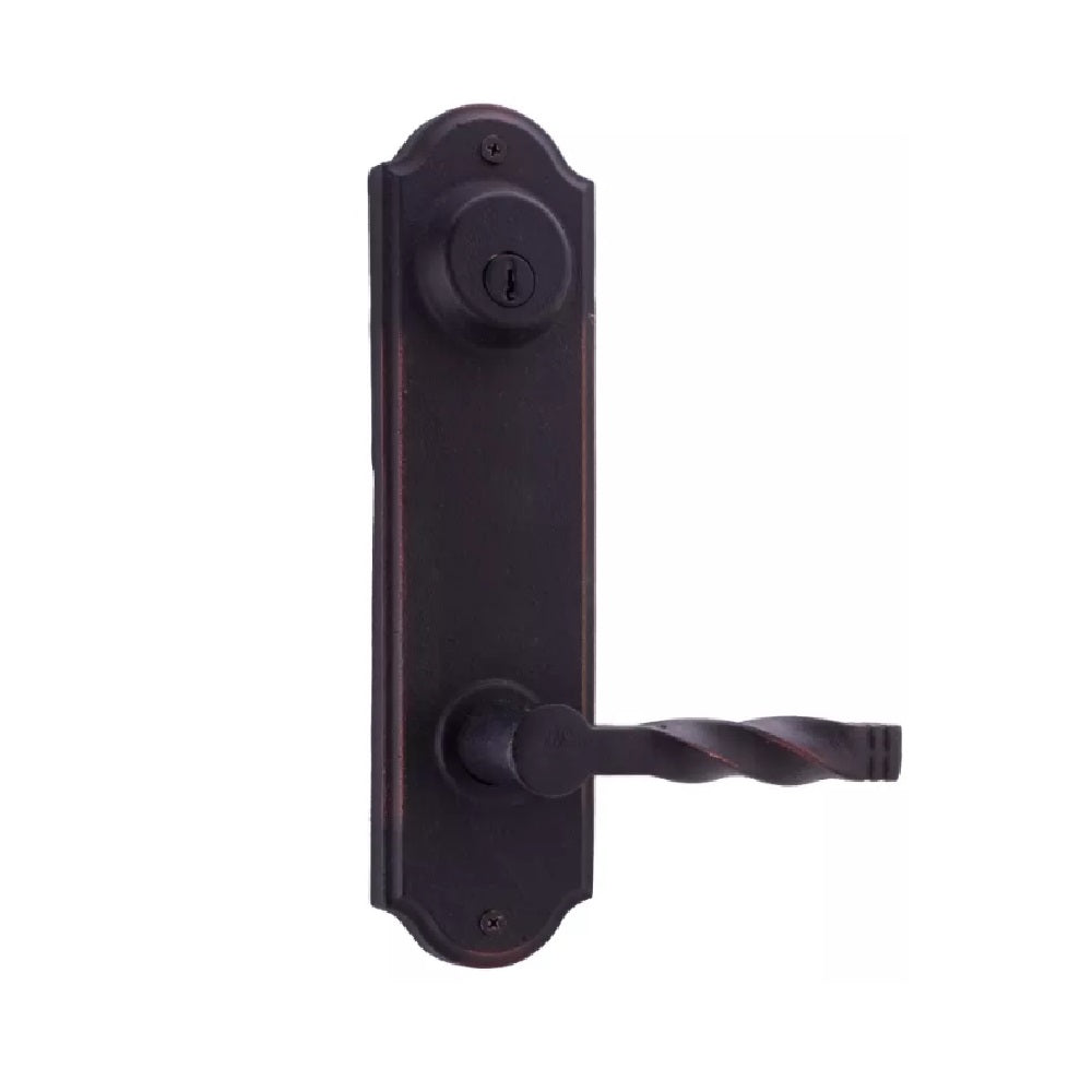 Weslock 07602--N2SL2D Monoghan Double Cylinder Handleset, Black