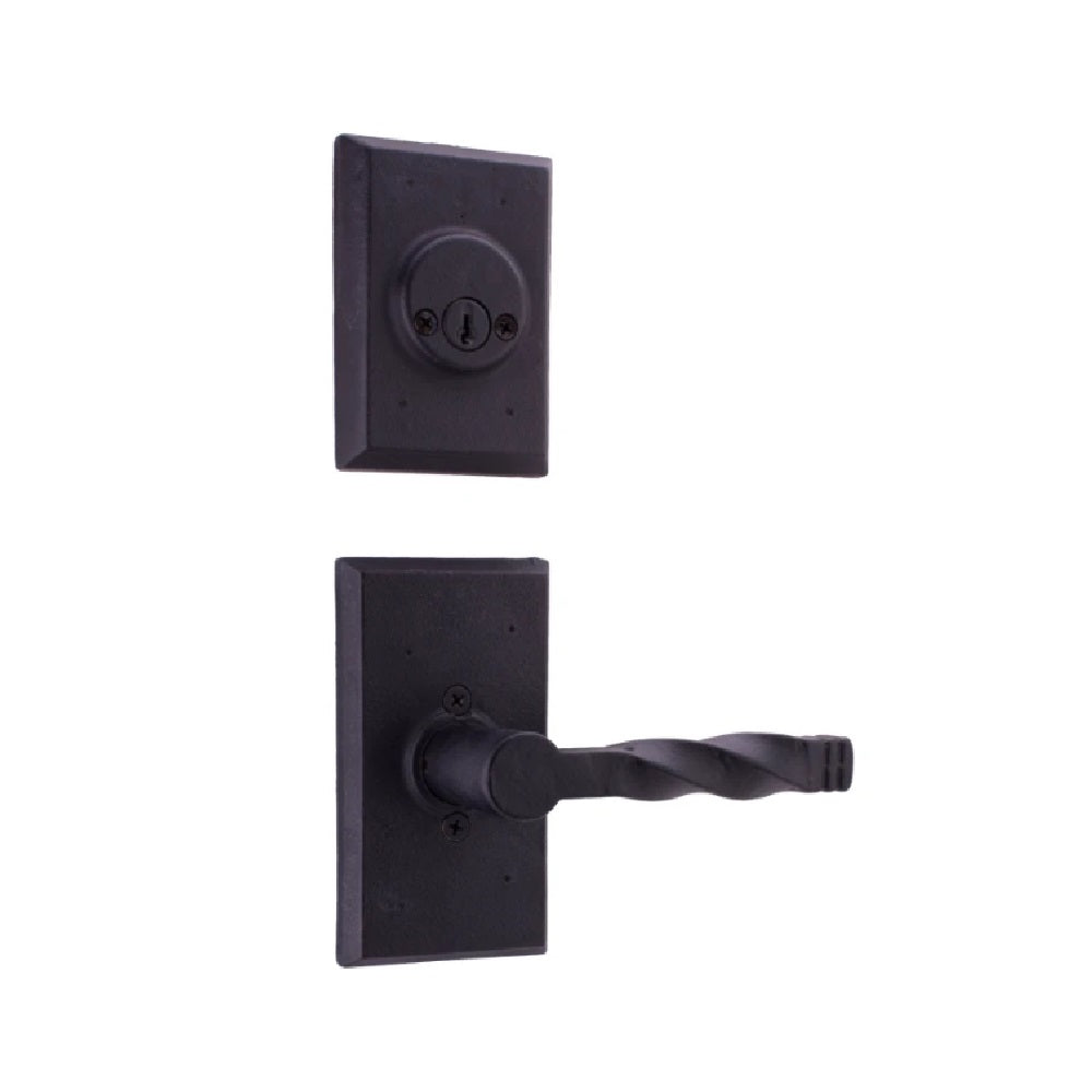 Weslock 07802--N2SL2D Monoghan Interior Double Cylinder Handleset, Black