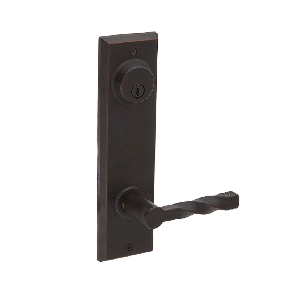 Weslock 07902--N1SL2D Monoghan Interior Double Cylinder Handleset, Oil Rubbed Bronze