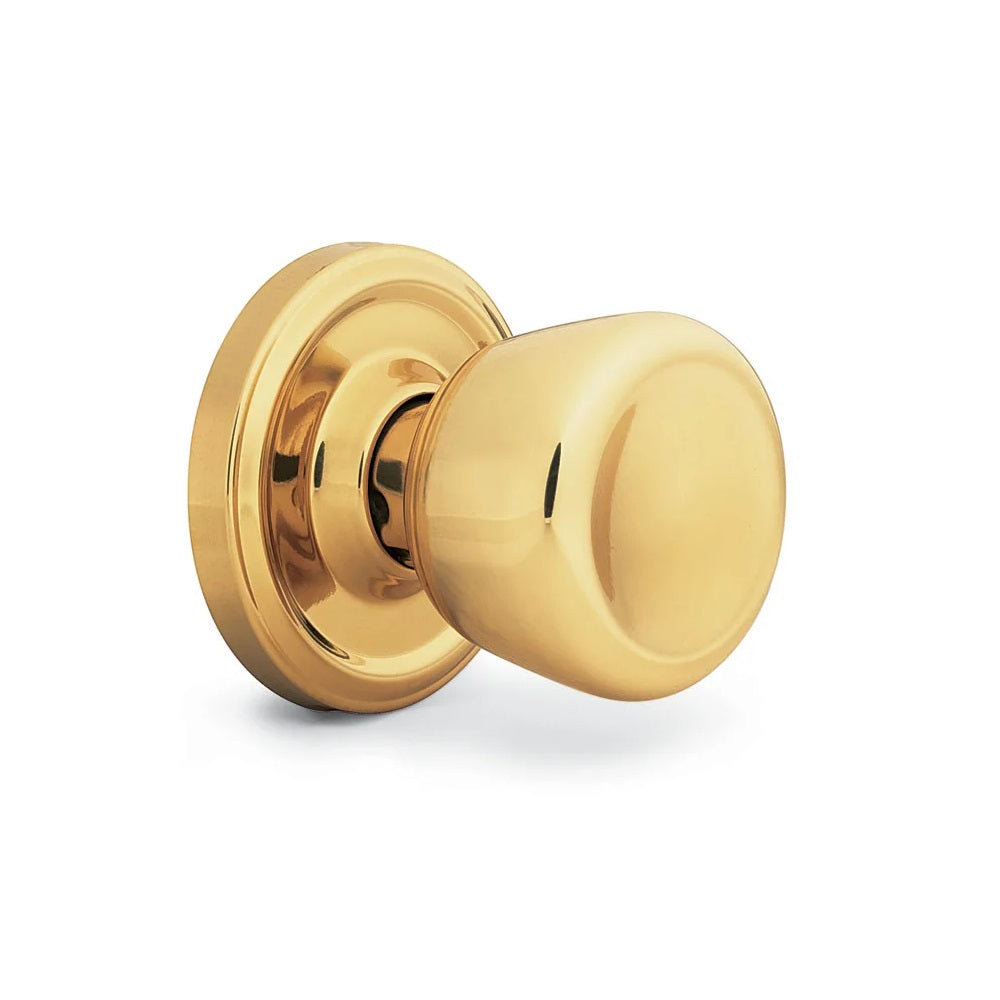 Weslock 00405O3--0020 Sonic Half Dummy Door Knob, Polished Brass