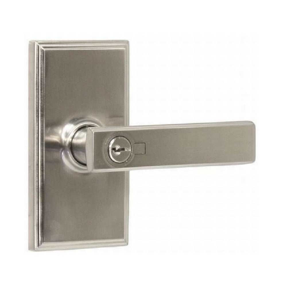 Weslock 03740PNPNSL23 Utica Woodward Entry Door Lever, Satin Nickel