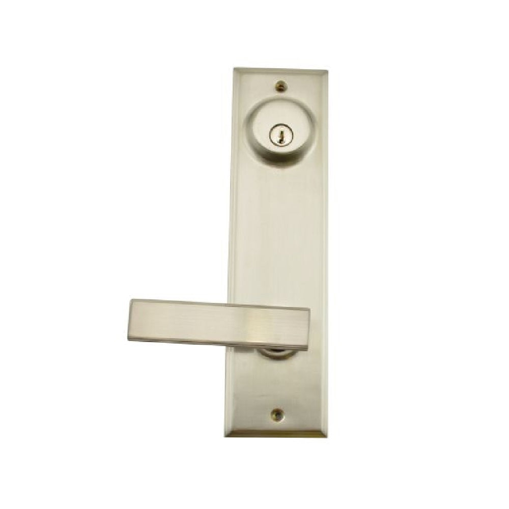 Weslock 06202--PNSL2D Utica Woodward Interior Double Cylinder Handleset, Satin Nickel