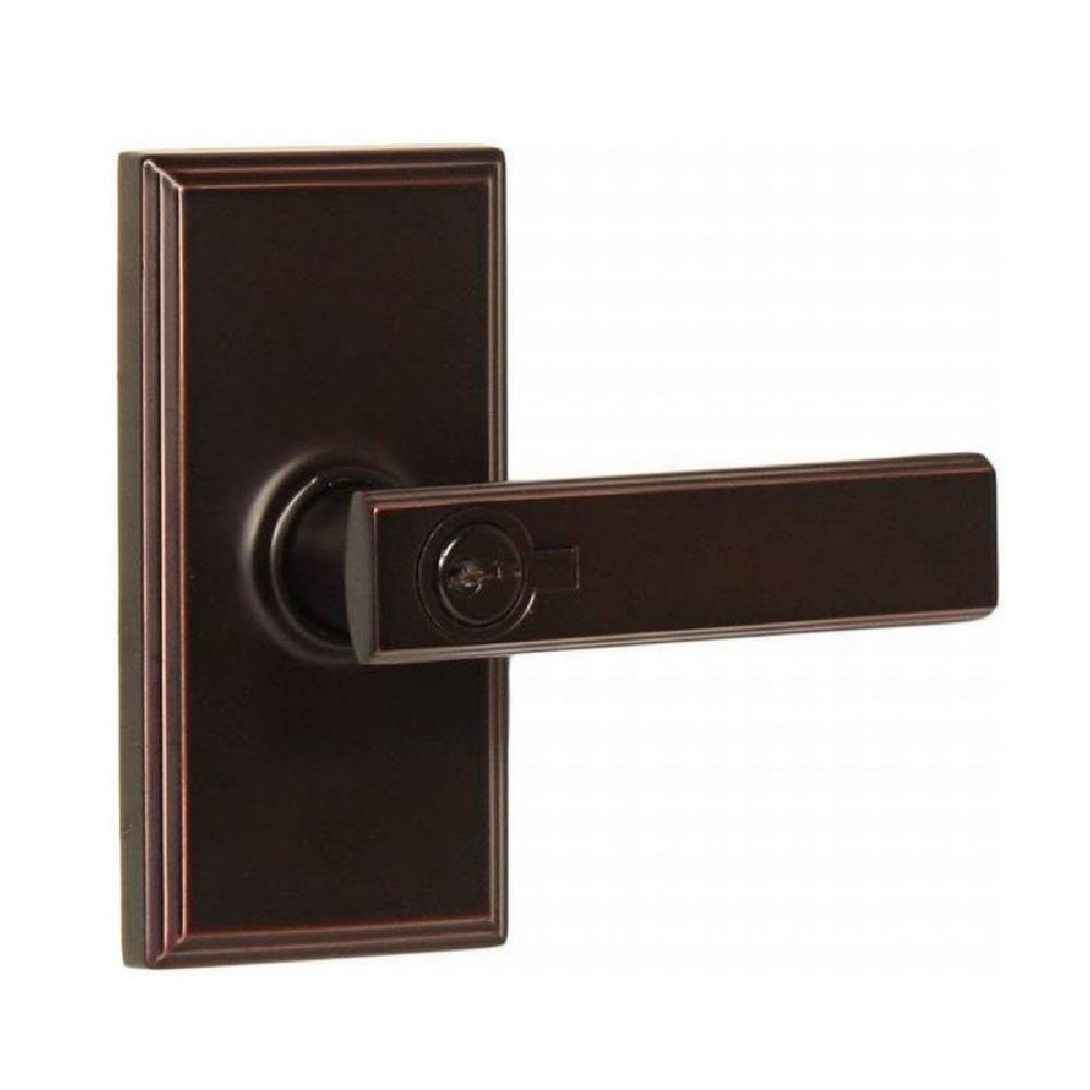 Weslock 03740P1P1SL23 Utica Woodward Entry Door Lever, Oil Rubbed Bronze