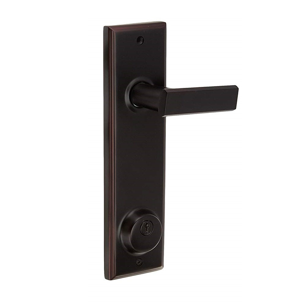 Weslock 06202--P1SL2D Utica Woodward Interior Double Cylinder Handleset, Oil Rubbed Bronze