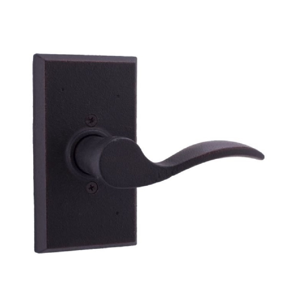 Weslock R7305H2--0020 Right Hand Carlow Square Half Dummy Door Lever, Black