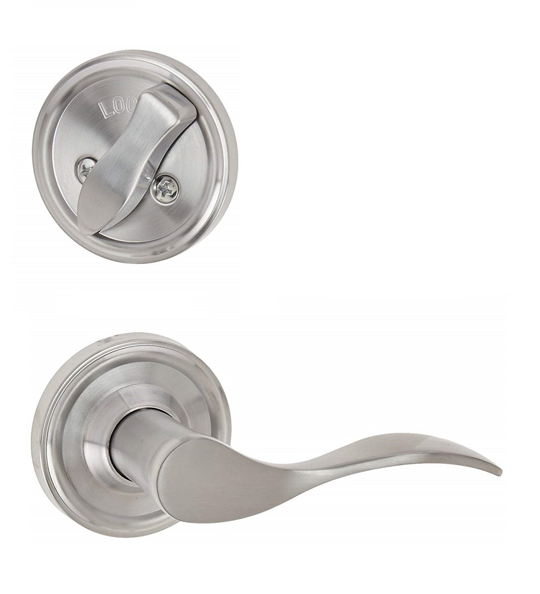 Weslock R2104--UD0020 Right Hand Bordeau Interior Dummy Handleset Trim, Brushed Chrome