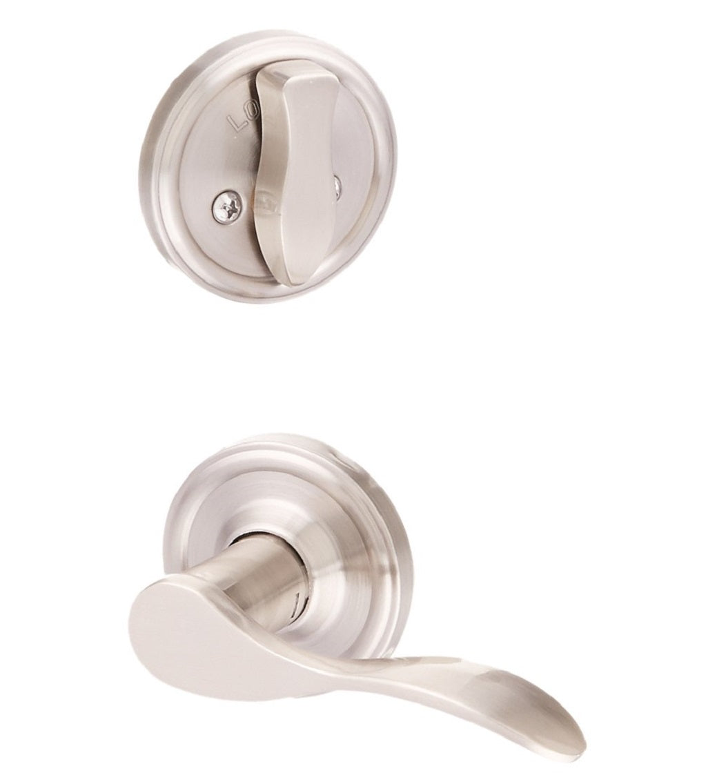 Weslock R2104--UN0020 Right Hand Bordeau Interior Dummy Handleset Trim, Satin Nickel