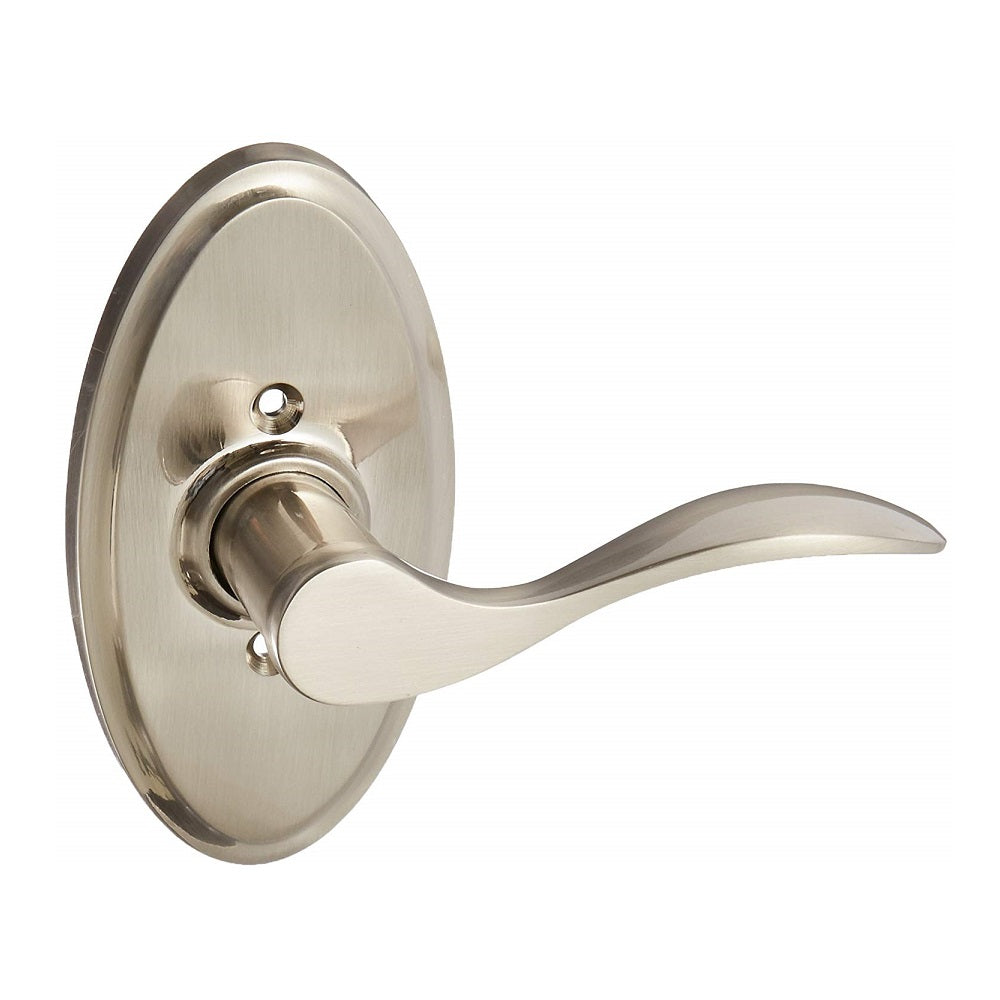 Weslock R2705UN--0020 Right Hand Bordeau Oval Half Dummy Door Lever, Satin Nickel