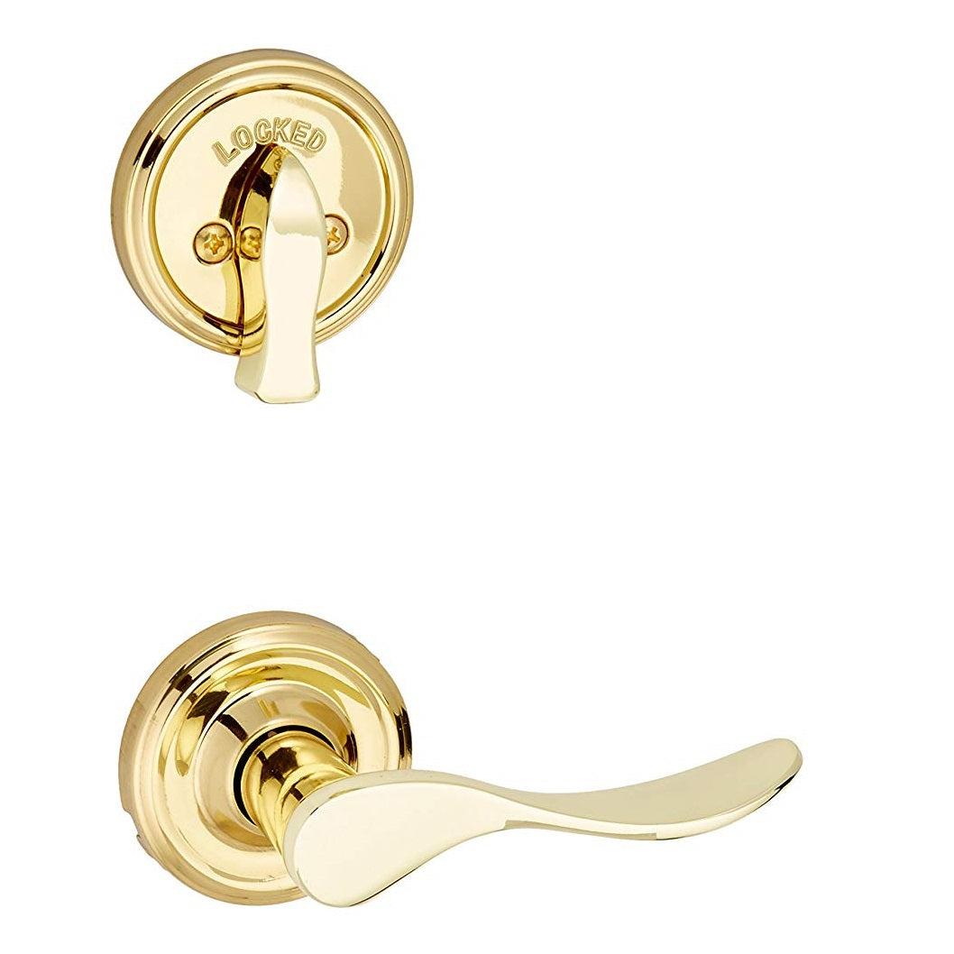 Weslock R2104--U30020 Right Hand Bordeau Interior Dummy Handleset Trim, Polished Brass