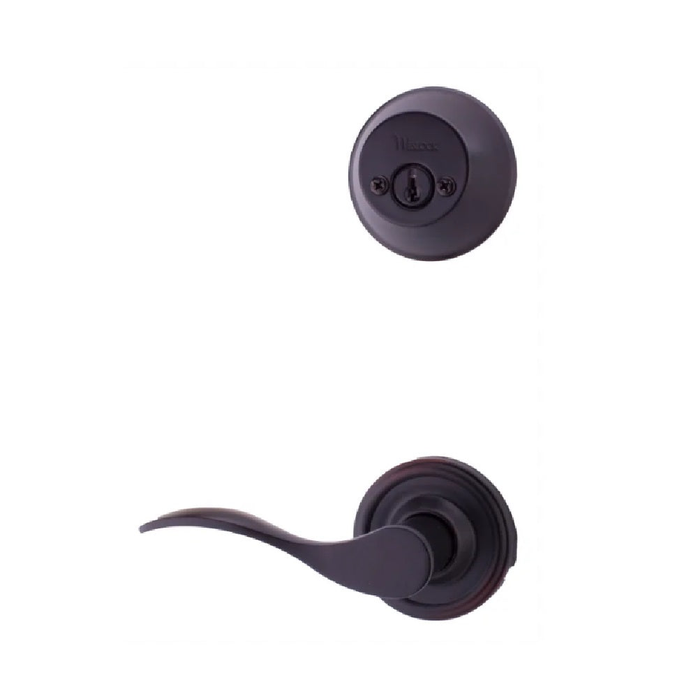 Weslock R2109--U1SL2D Right Hand Bordeau Interior Double Cylinder Handleset, Oil Rubbed Bronze