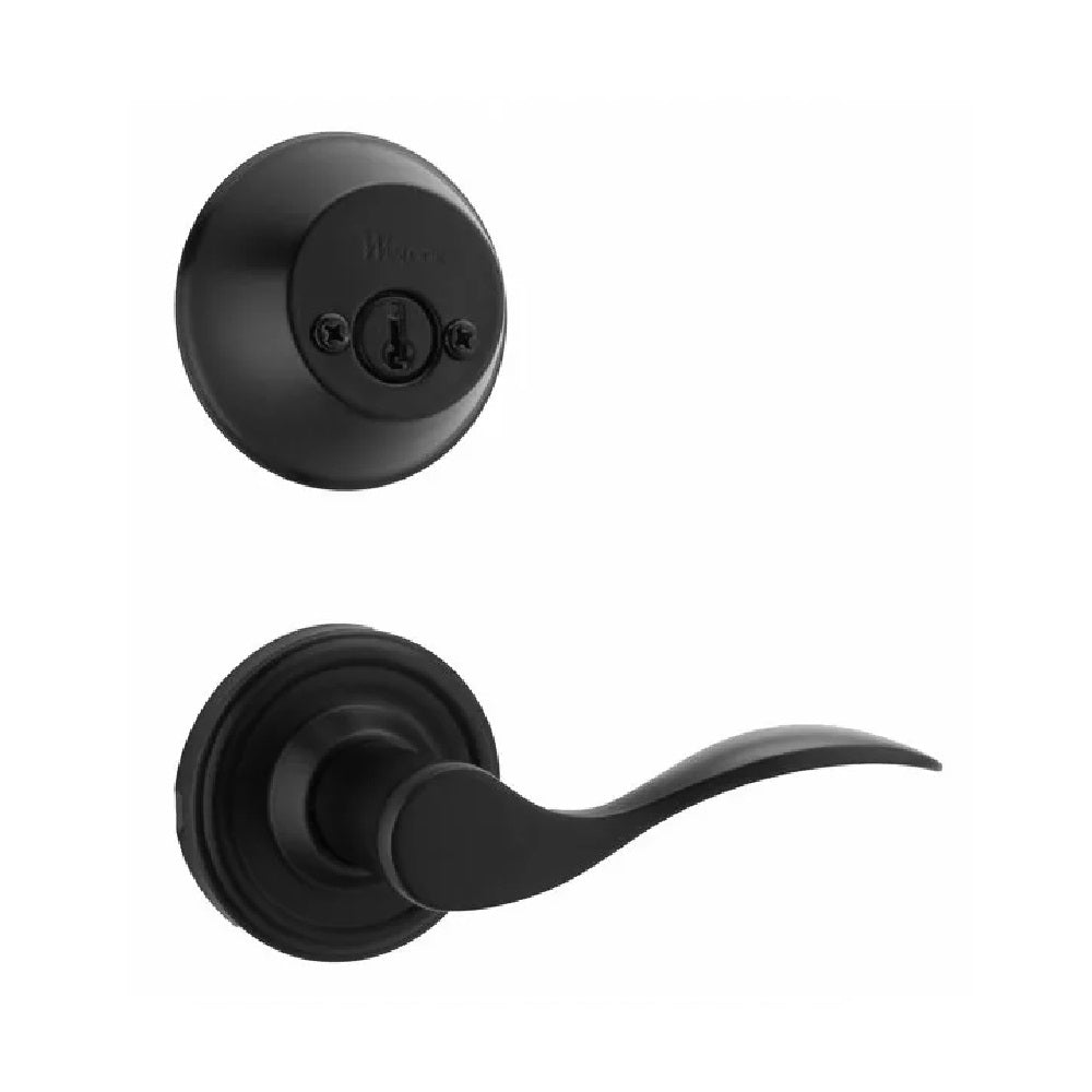 Weslock R2109--U2SL2D Right Hand Bordeau Interior Double Cylinder Handleset, Black