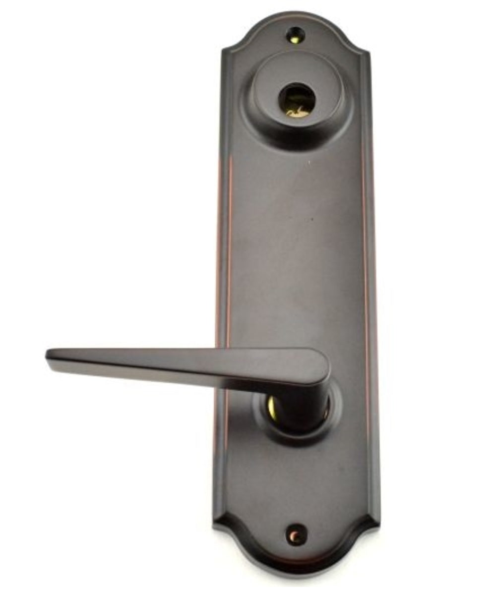 Weslock 06602--21SL2D Urbana Interior Double Cylinder Handleset Trim, Oil Rubbed Bronze