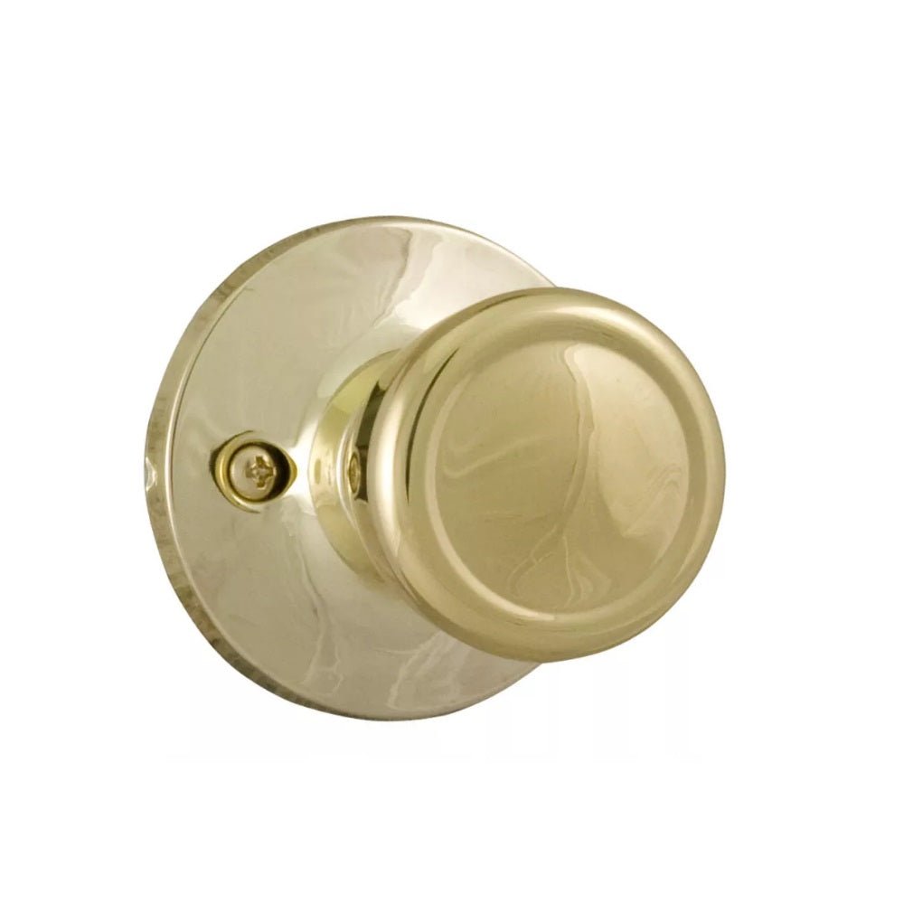 Weslock 00205T3--0020 Tulip Half Dummy Door Knob, Bright Brass