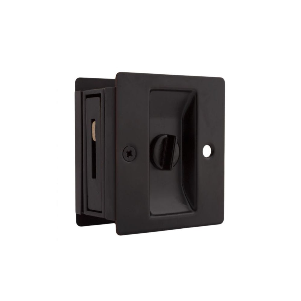 Weslock 00577X1X1 Rectangular Privacy Pocket Door Lock, Oil Rubbed Bronze