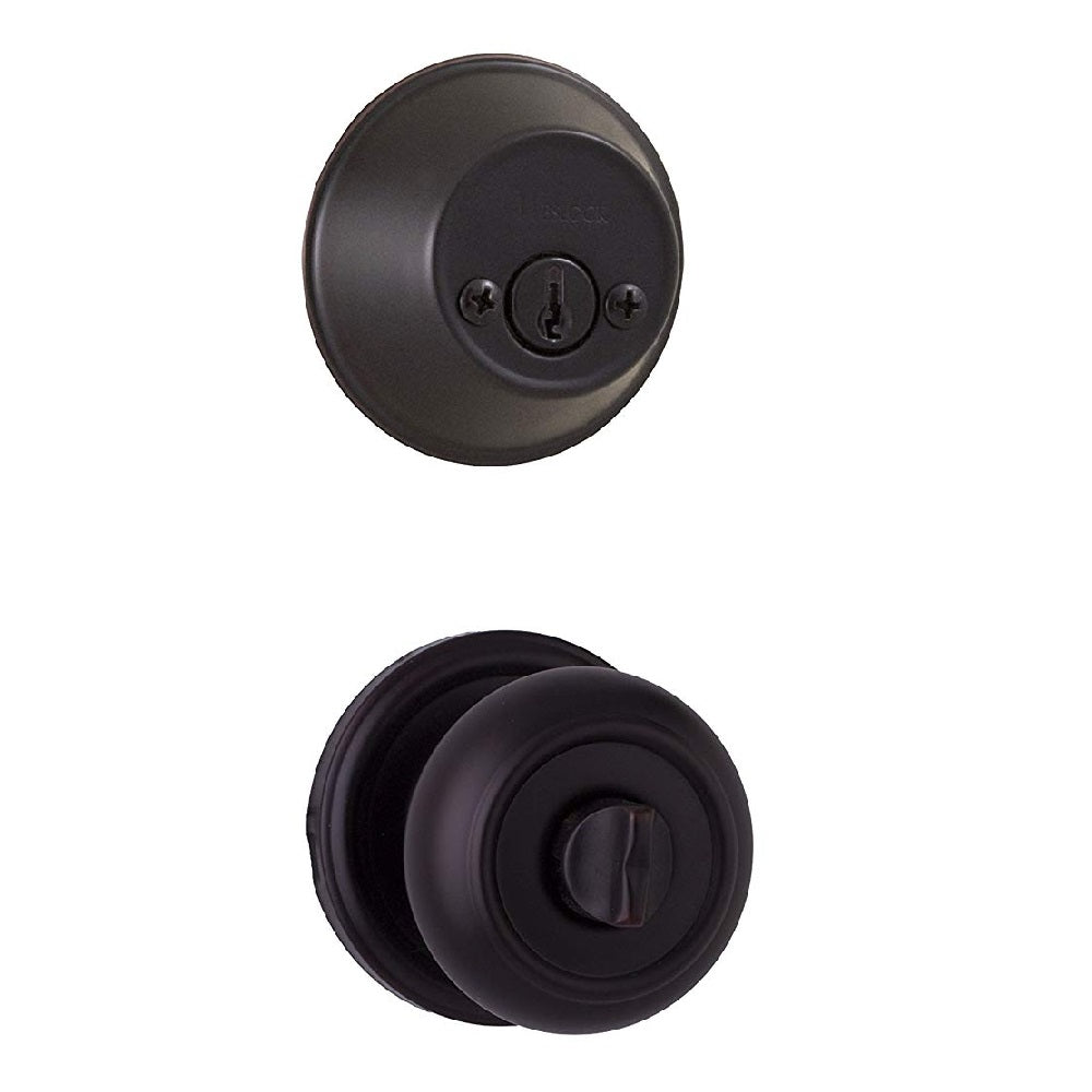 Weslock 01302--Z1SL2D Savannah Interior Double Cylinder Handleset, Oil Rubbed Bronze