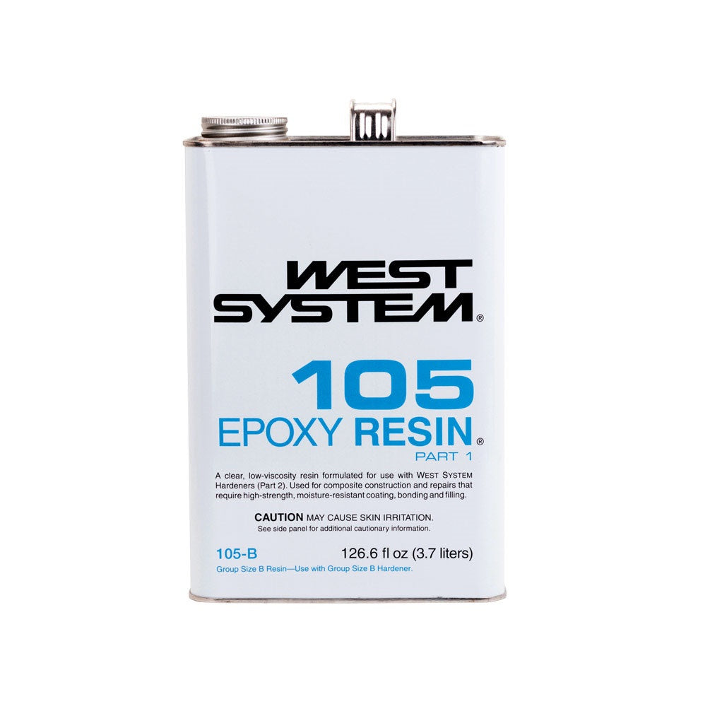West System 105B 105 Resin Epoxy Resin, Clear, 126.6 Oz