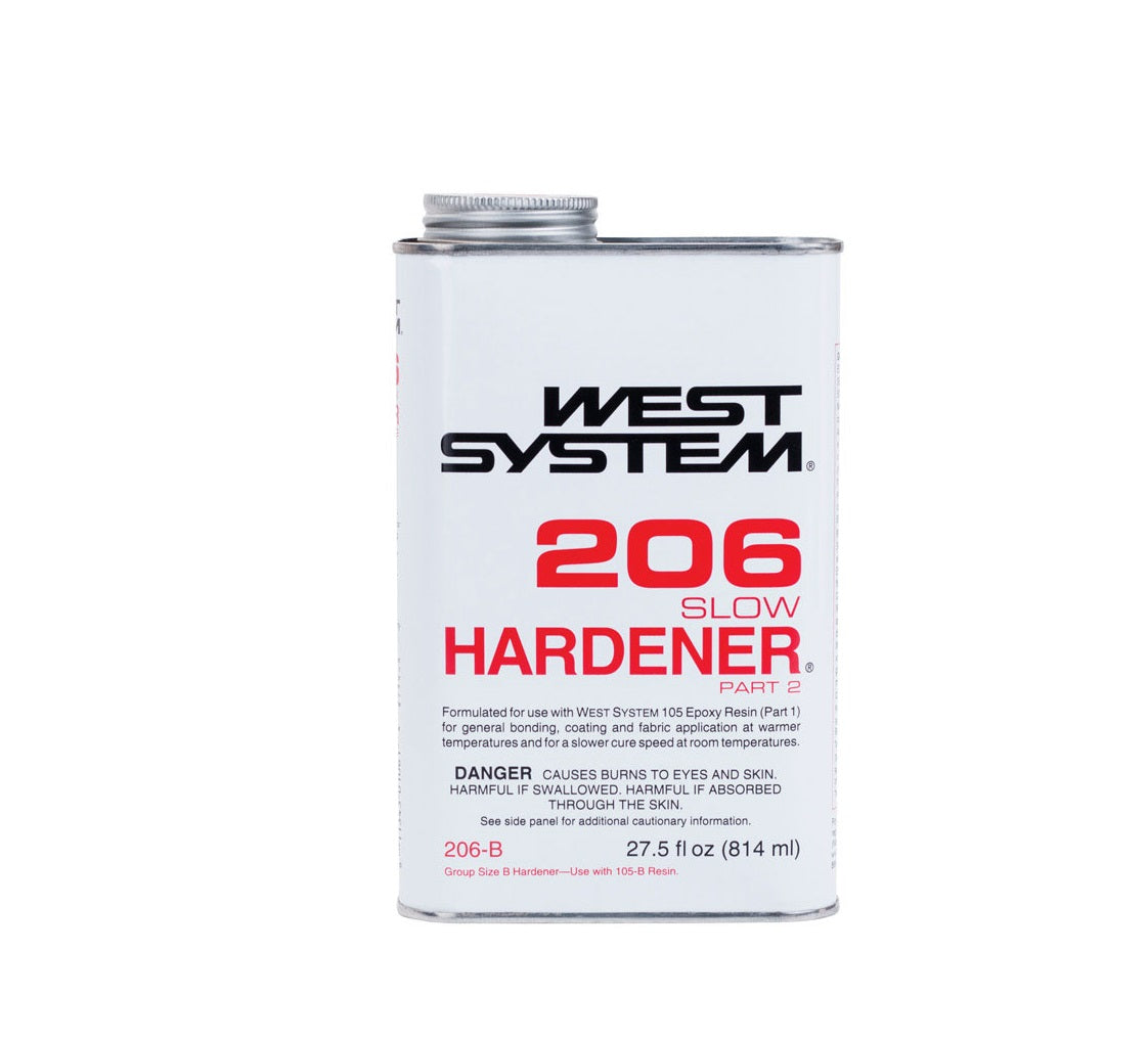 West System 206B 206 Hardener Slow Hardener Curing Agent, 27.05 Oz