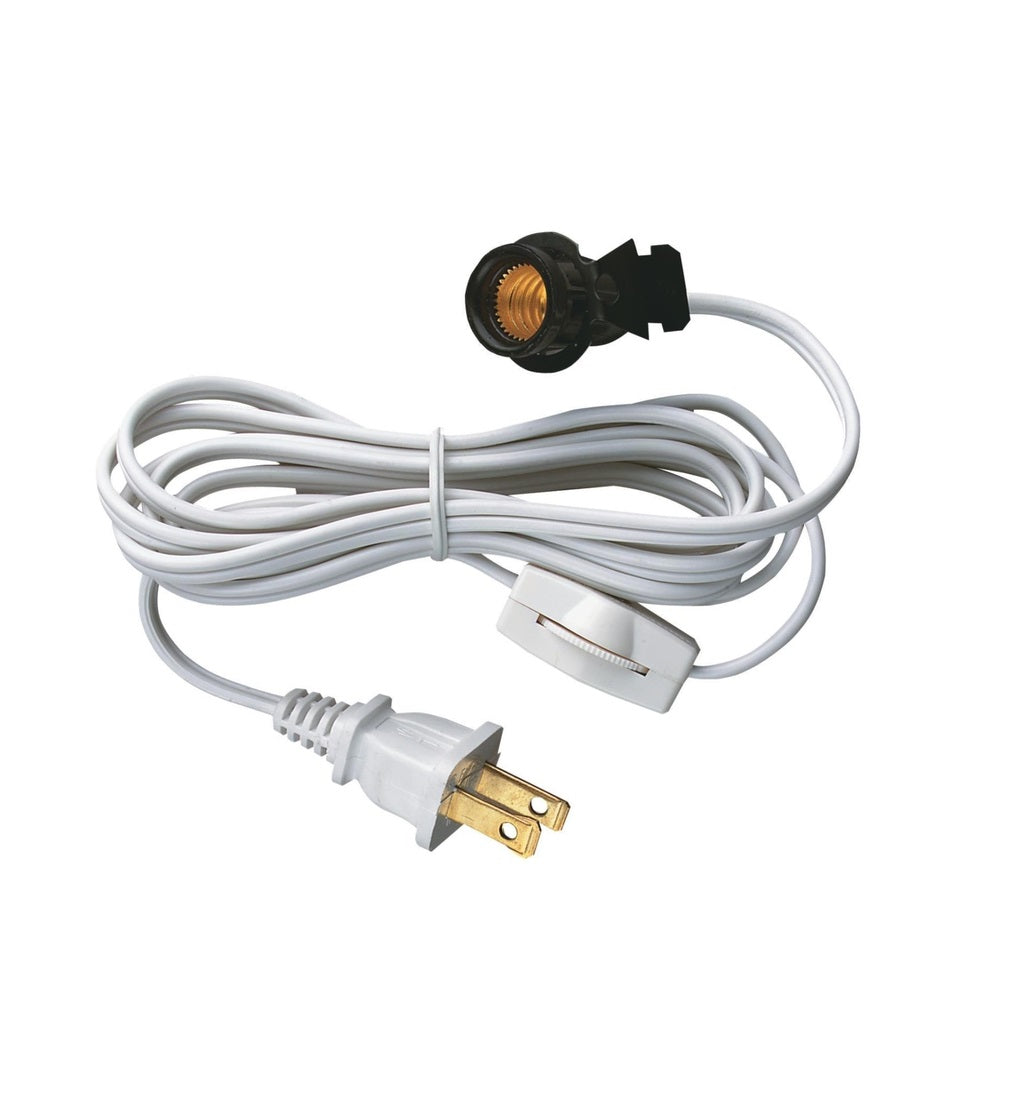 Westinghouse 70108 Candelabra Base Snap-In Socket, White