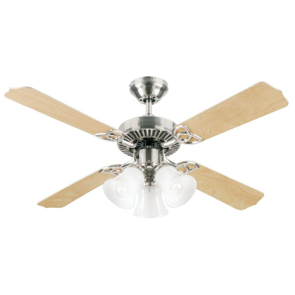 Westinghouse 72353 Crusader Ceiling Fan, Brushed Nickel, 42 Inch
