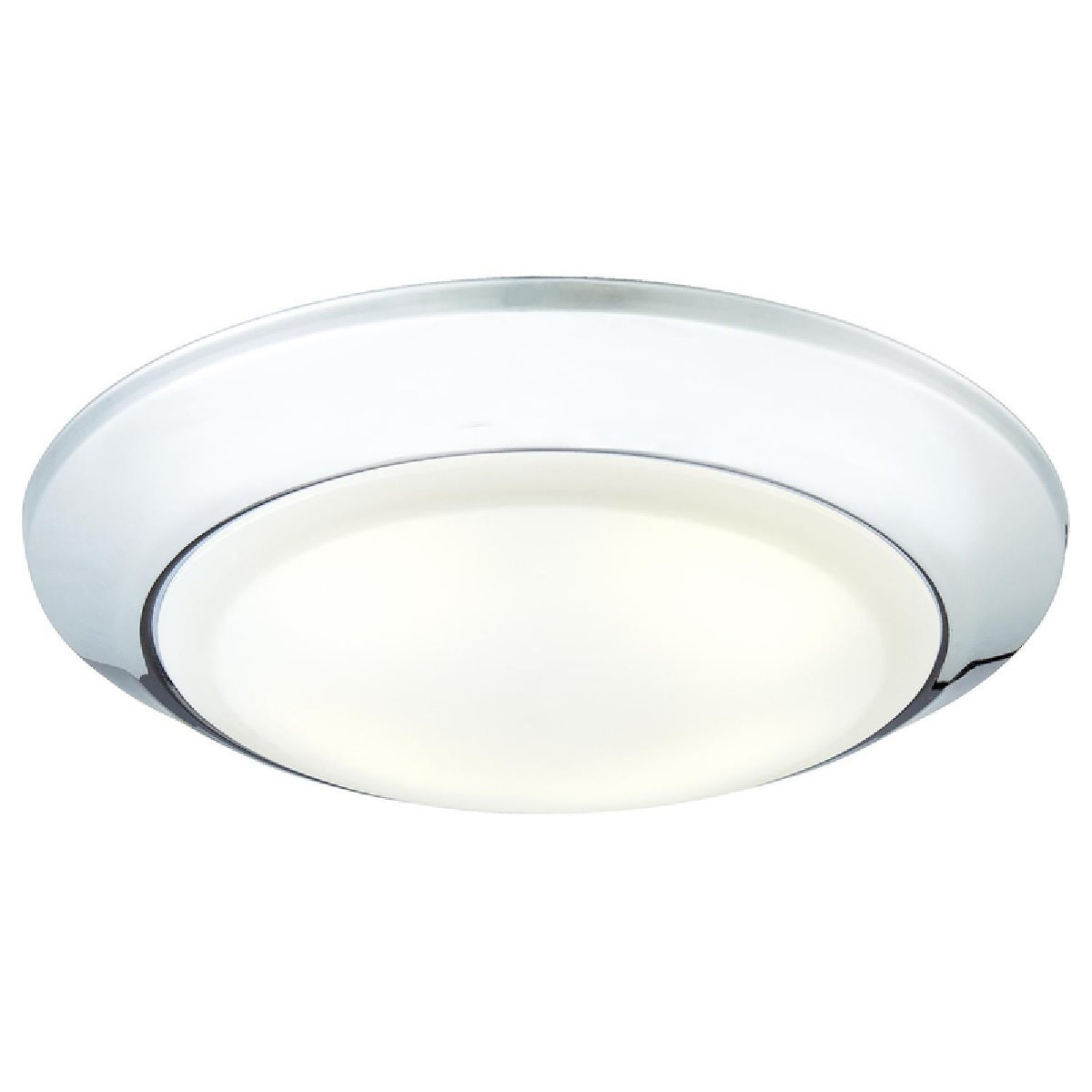 Westinghouse 63226 LED Indoor/Outdoor Dimmable Surface Mount Wet Location, Chrome Finish with Frosted Lens