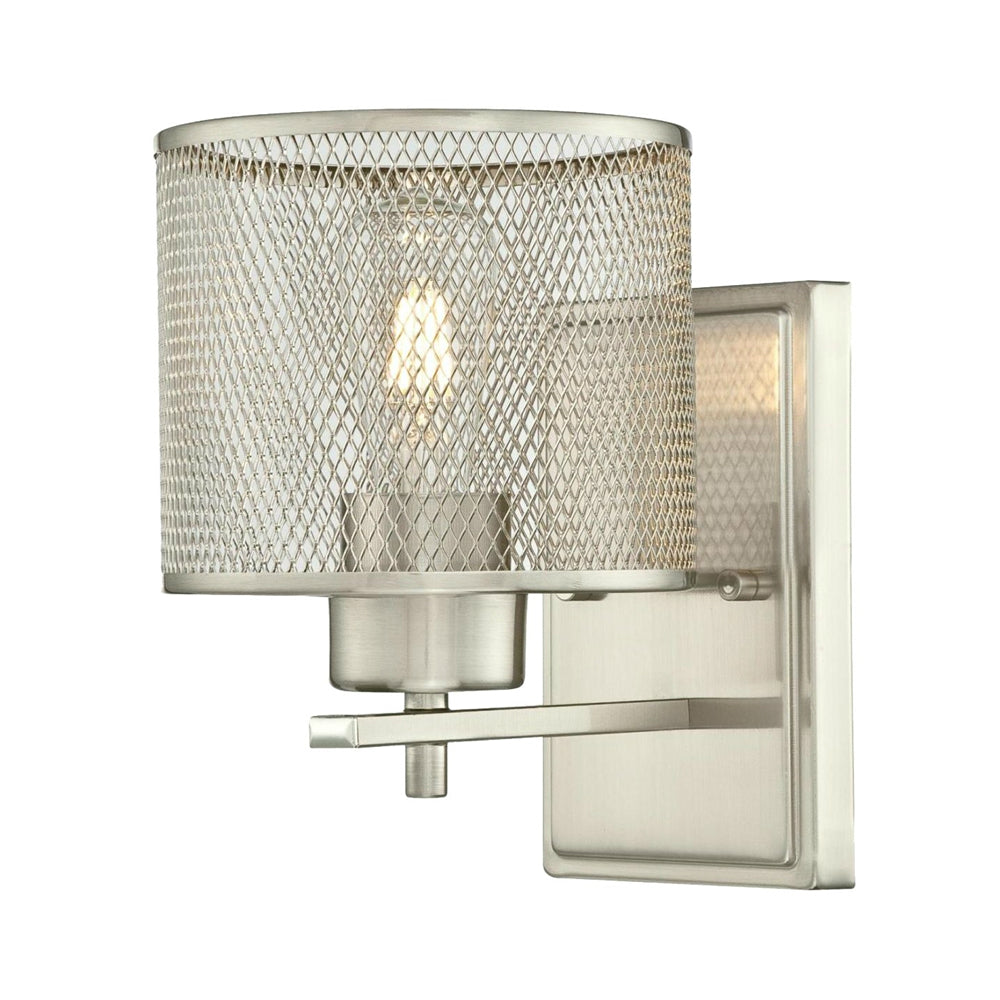 Westinghouse 63278 Morrison 1-Light Wall Mount Sconce, Brushed Nickel