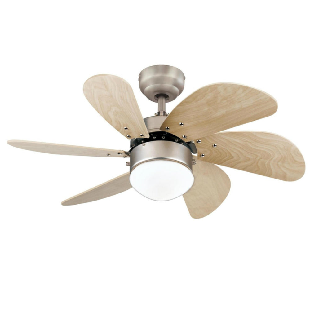 Westinghouse 72240 Turbo Swirl Ceiling Fan, Brushed Aluminum