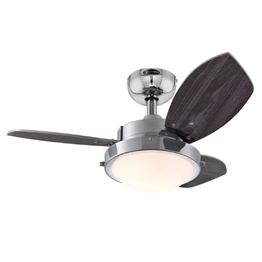 Westinghouse 72241 Wengue Indoor Ceiling Fan, Chrome, 30 Inch