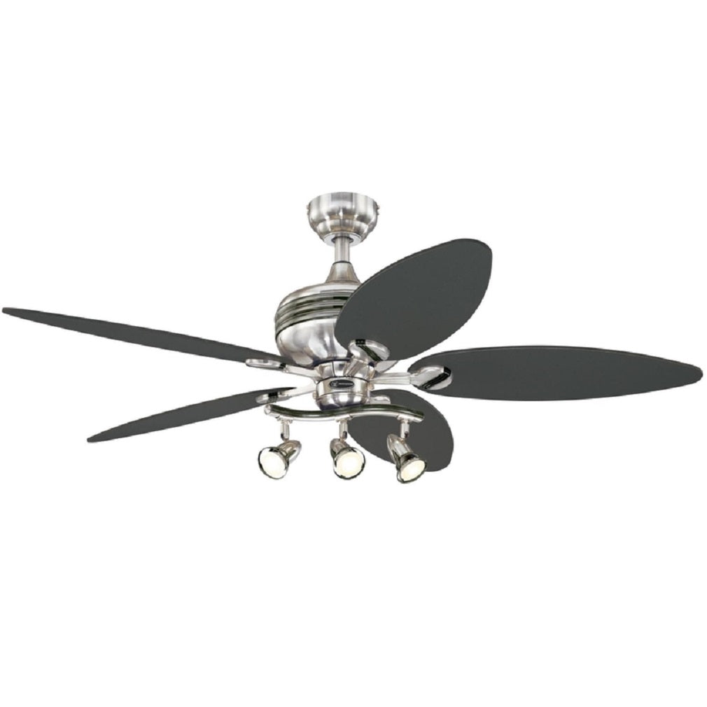Westinghouse 72231 Xavier II Ceiling Fan, Brushed Nickel, 52 Inch