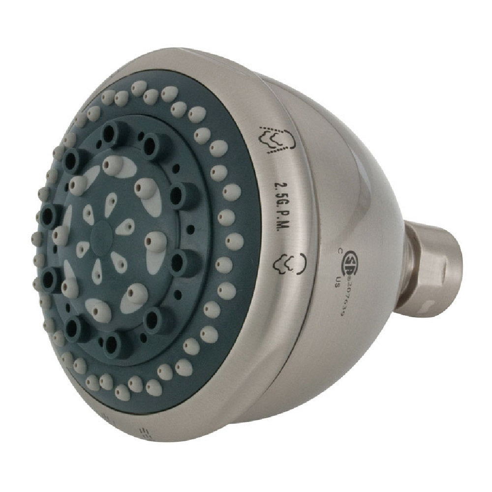 Whedon FP78C Rainbo Massage 7 settings Showerhead, Brushed Nickel