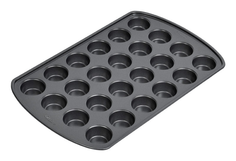 Wilton 2105-6819 Mini Muffin Pan, Grey, 1-1/8" x 16-5/19" x 10-1/2"