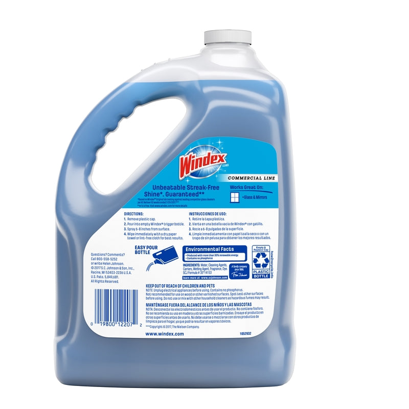 Windex 12207 Commercial Line Glass Cleaner Refill, 1 Gallon