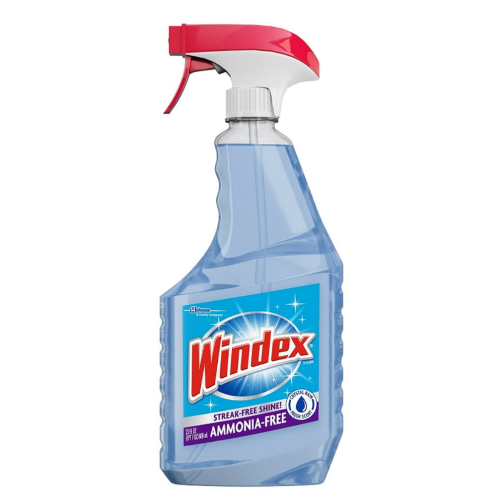 Windex 70208 Ammonia-Free Glass Cleaner, Crystal Rain, 23 Oz