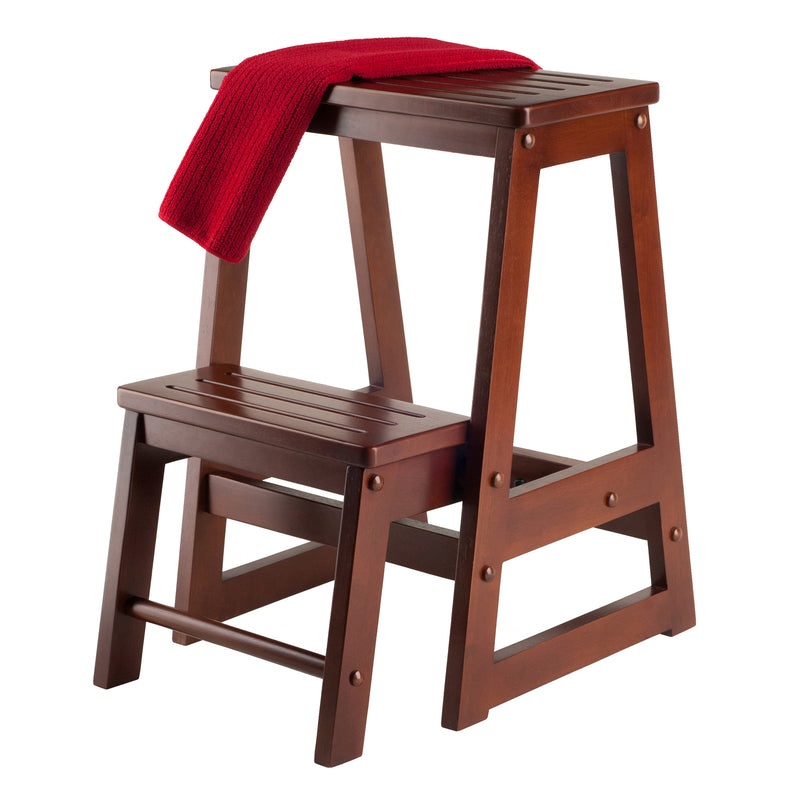 Winsome Wood 94022 Winsome 2 step Folding Step Stool, Brown, Wood