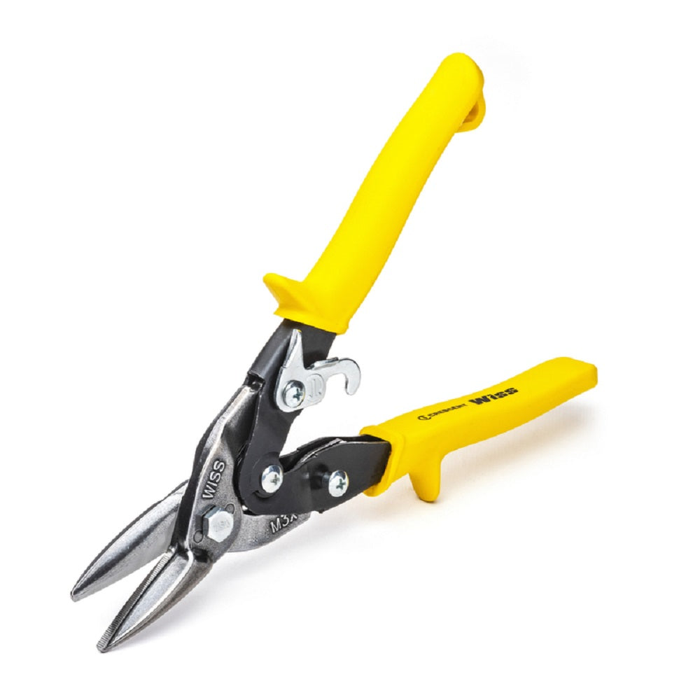 Wiss M3R Straight Combination Pattern Snips, 9-3/4 inch, Yellow