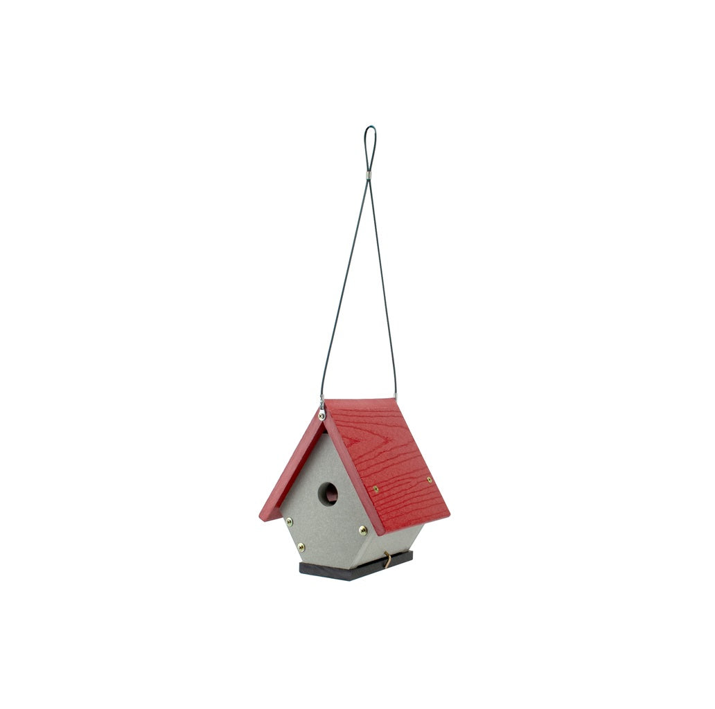 Woodlink 24463 Going Green Wren Bird House, Plastic, Red/Tan