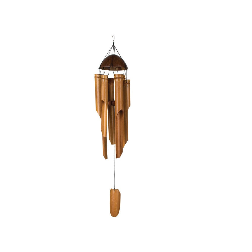 Woodstock Chimes C101 Asli Arts Half Coconut Wind Chime, Brown