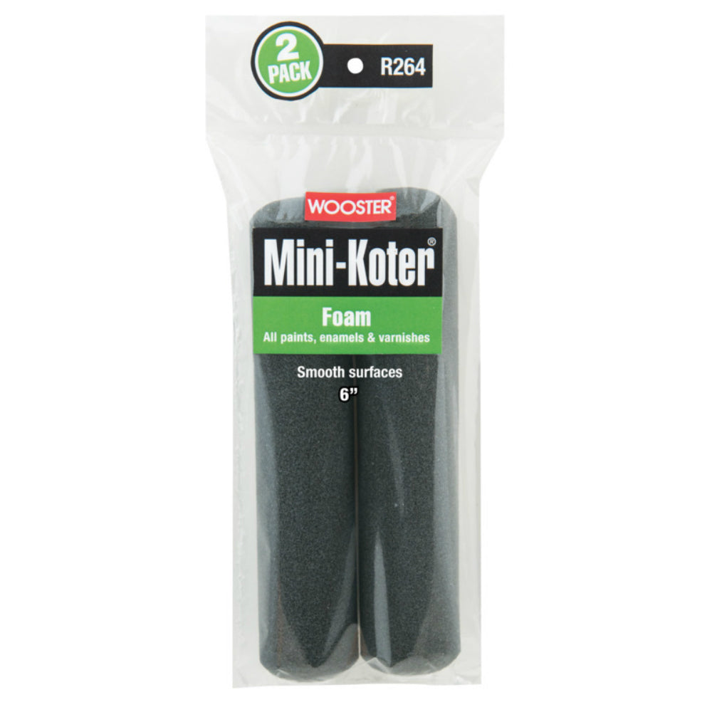 Wooster R264-6 Mini-Koter Foam Roller, 6 Inch