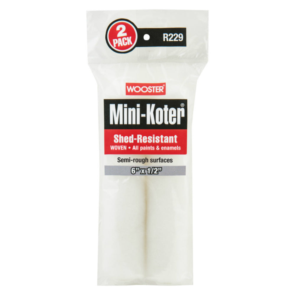 Wooster R229-6 Mini-Koter Woven Mini Roller Cover, 6 in. x 1/2 in