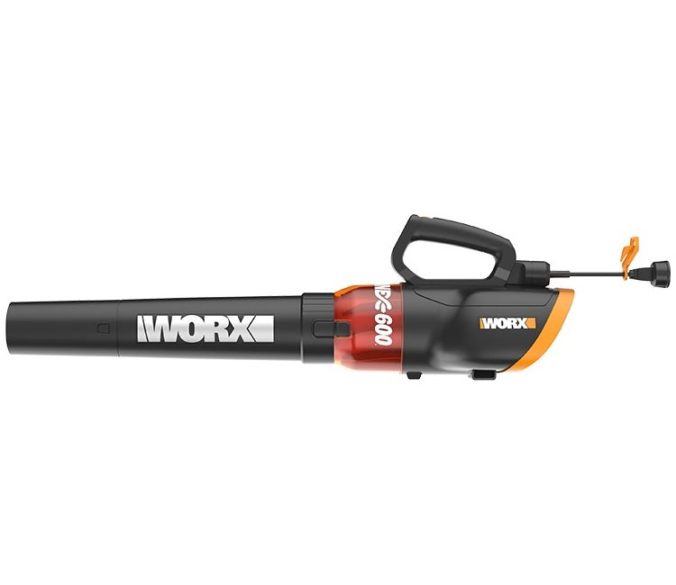 Worx WG520 Turbine Electric Leaf Blower, 12 Amps, 2 Speed