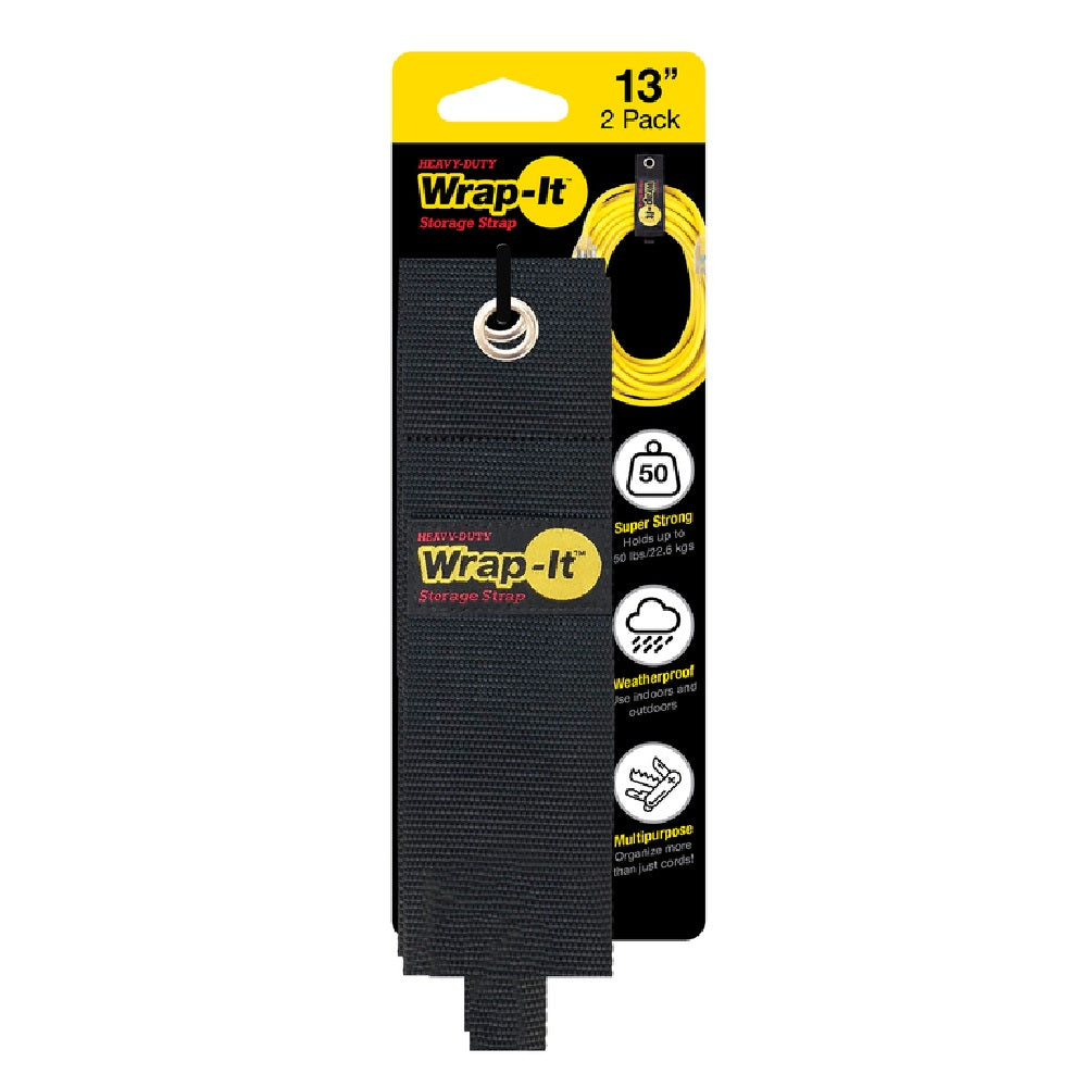 Wrap-It 102-30BX Storage Straps, Black