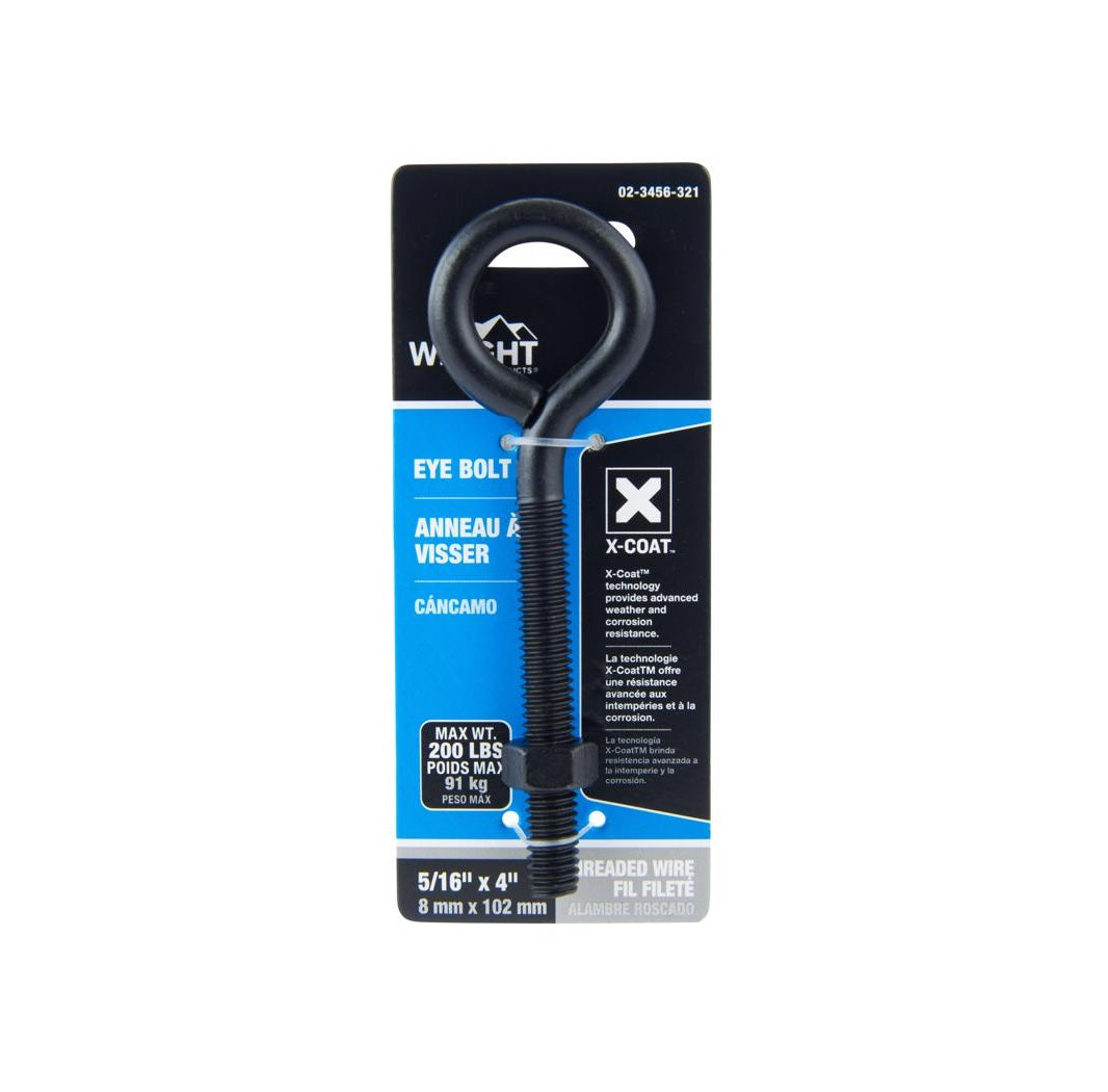 Wright 02-3456-321 Eyebolt, Black, Steel