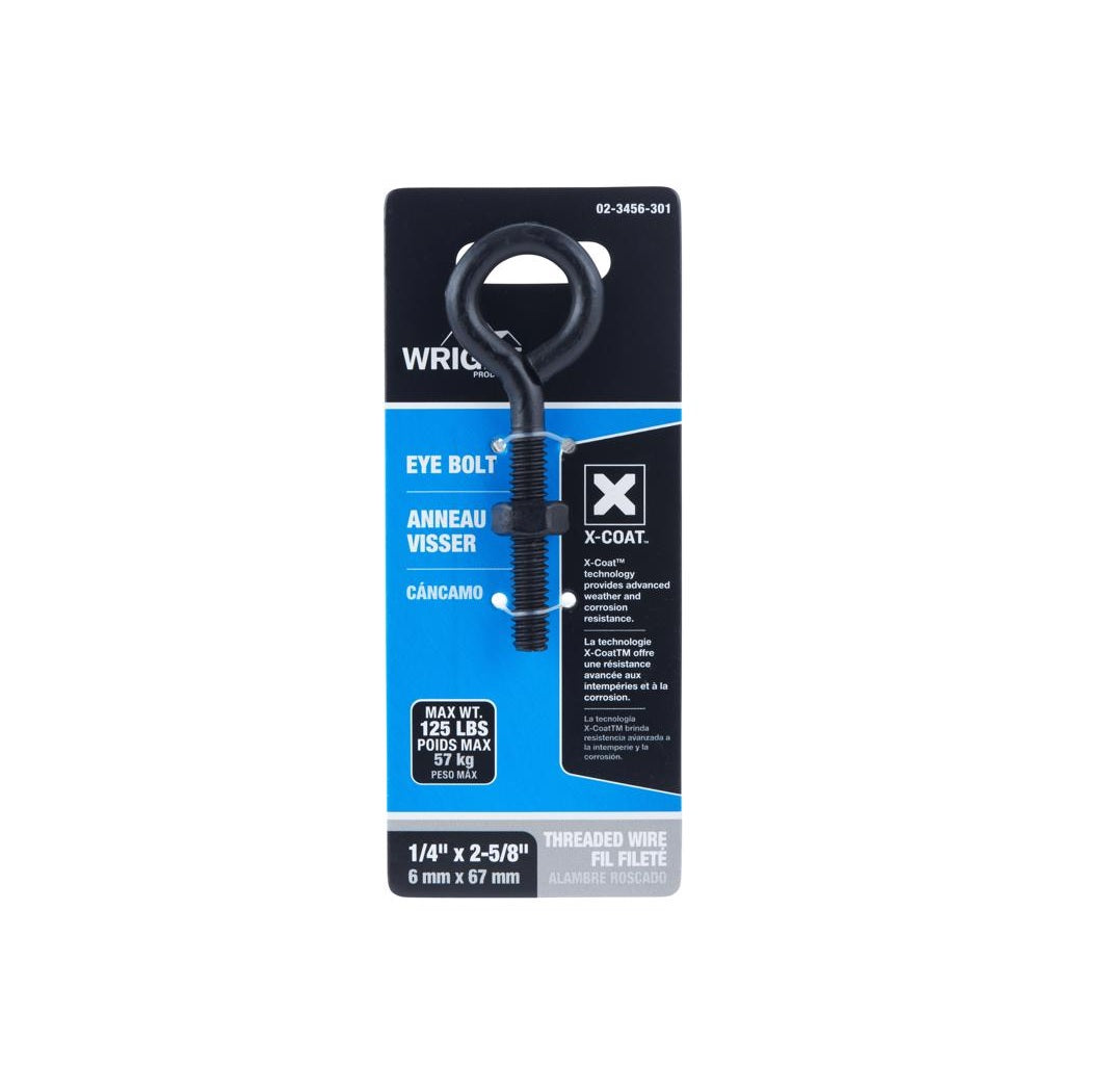 Wright 02-3456-301 Eyebolt, Black, Steel